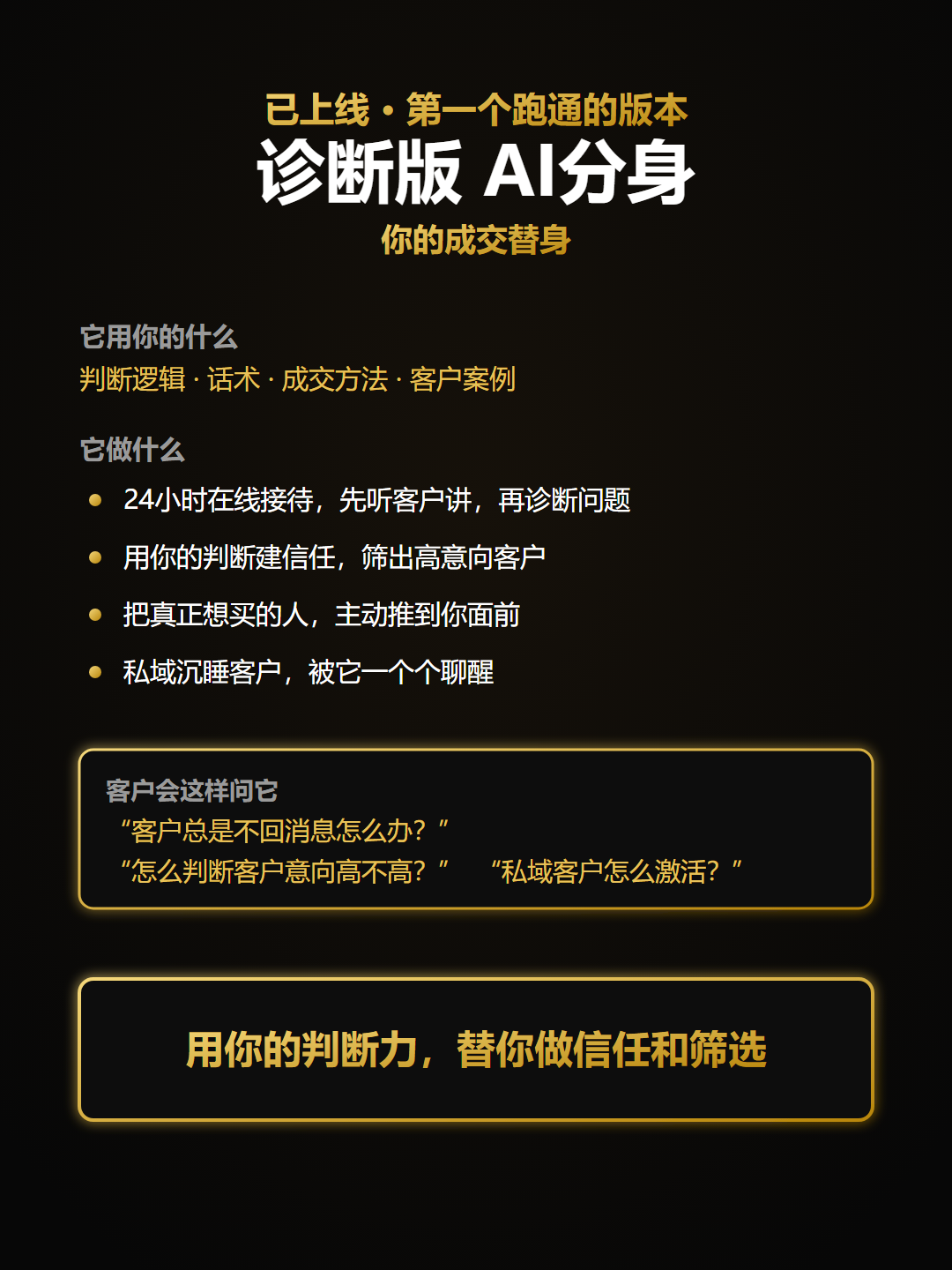 诊断版AI分身